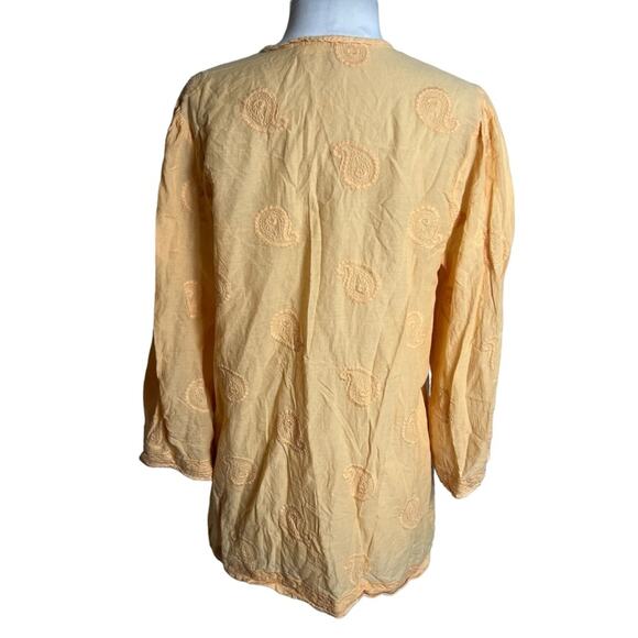 Anthropologie forever that girl Easton Embroidered Tunic Blouse Sz 8 - Picture 4 of 8